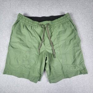 Lululemon Bowline Ripstop Shorts Mens Large 32x8 Green Stretch Pocket Drawstring
